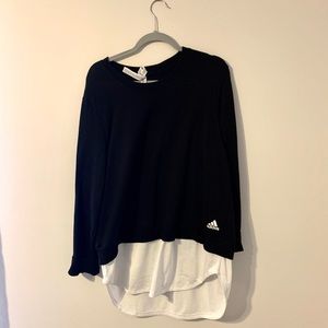 Adidas Top With Mesh Bottom Half